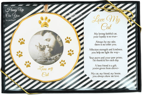 Love My Cat Frame Ornament