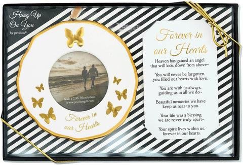 In Our Hearts Frame Ornament