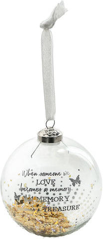 Treasured Memory Glass Ornament