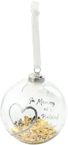 Beloved Father Glass Ornament