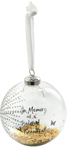 Beloved Grandfather Glass Orn