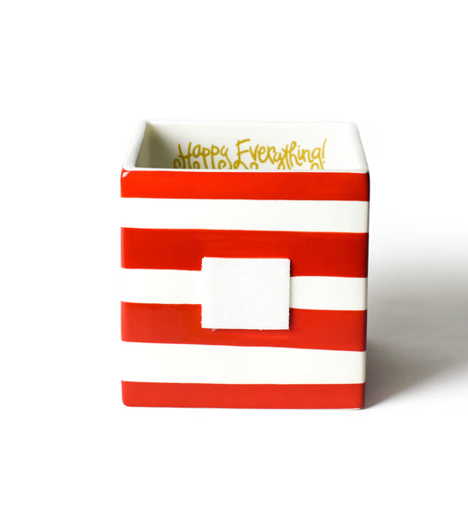 Red Stripe Mini Nesting Cube