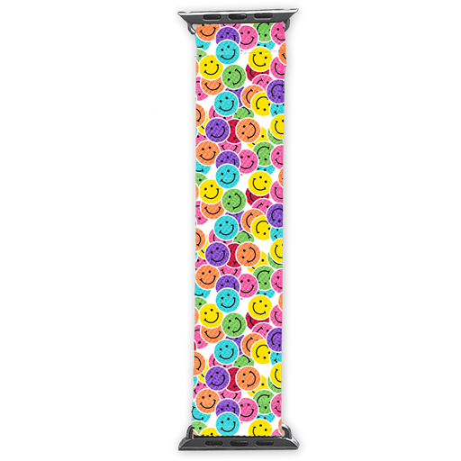 Smiley Face Cloth Watch Band