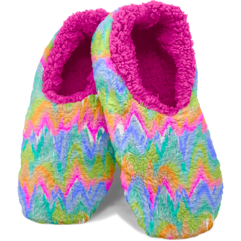 Tiedye Fuzzy Slippers