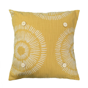 Sunburst Linen Square Pillow