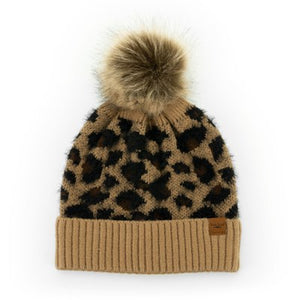 Snow Leopard Pom Hat