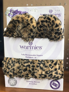 Warmies Slippers - Leopard