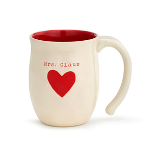 Mrs Claus Heart Mug