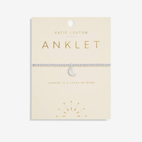 Silver Moon Anklet