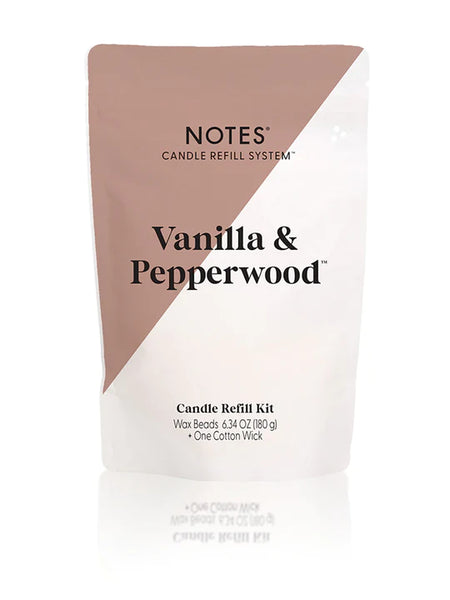 Vanilla & Pepperwood Candle Refill