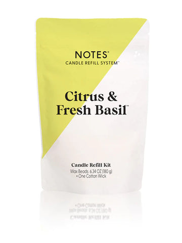Citrus & Fresh Basil Candle Refill