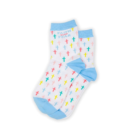 Faith Over Fear Crew Socks