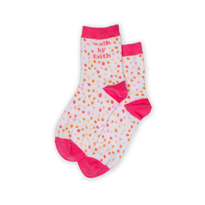 Walk By Faith Crew Socks