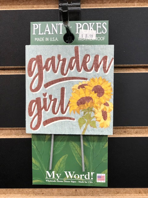Garden Girl Plant Poke