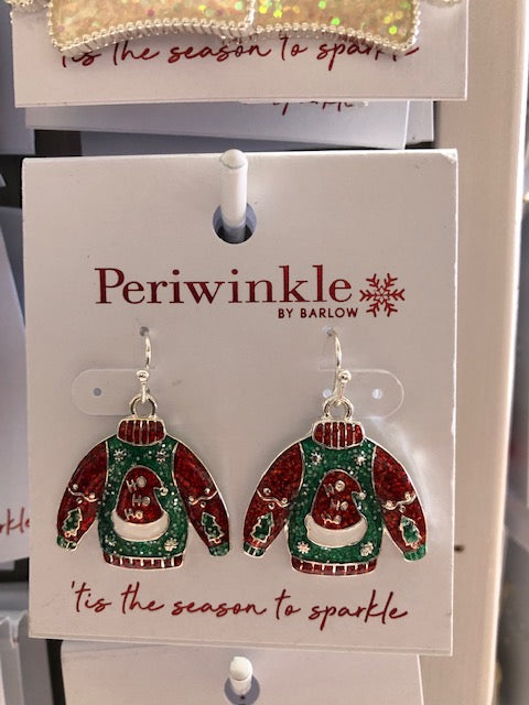 Santa Ho Ho Ho Sweater Earrings