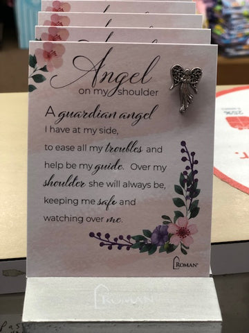 Angel on My Shoulder Pin