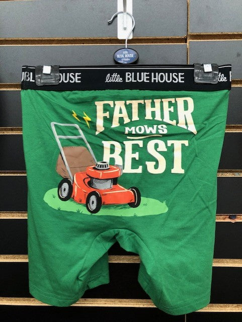Father Mows Best Boxers